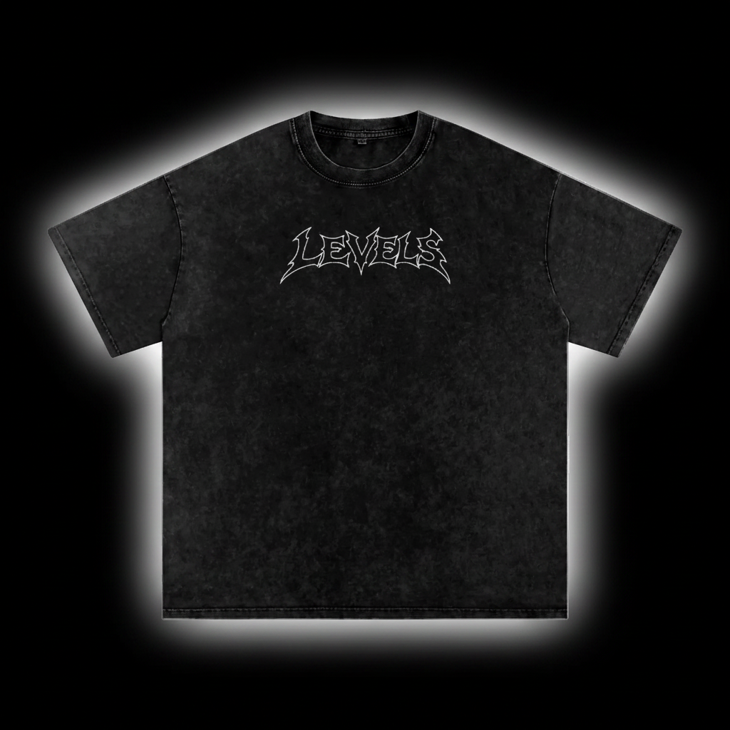 Levels Tee - Washed Black