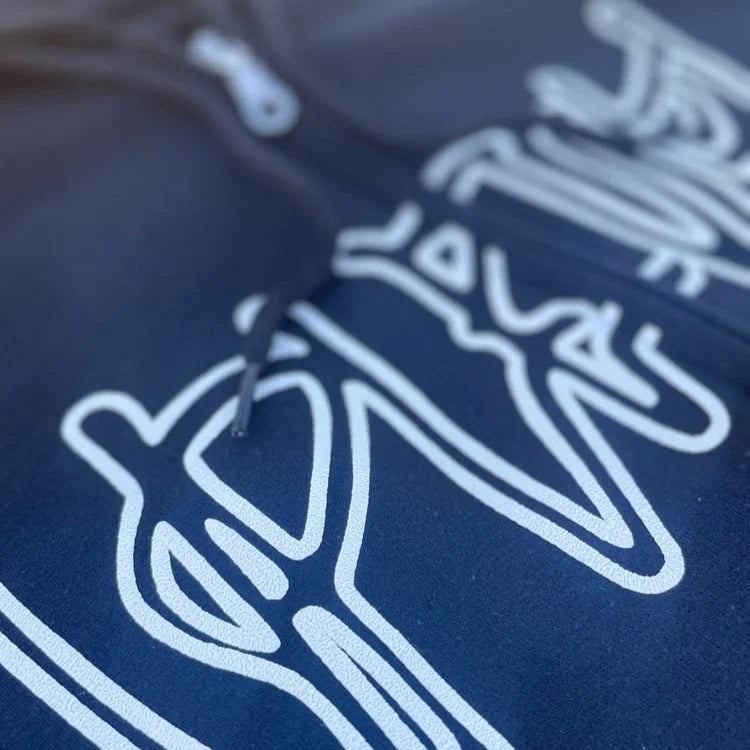 Outline Zip Up - Black