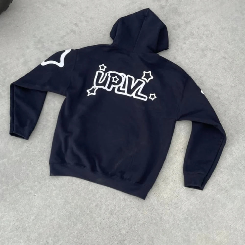 Star Hoodie - Black (White)