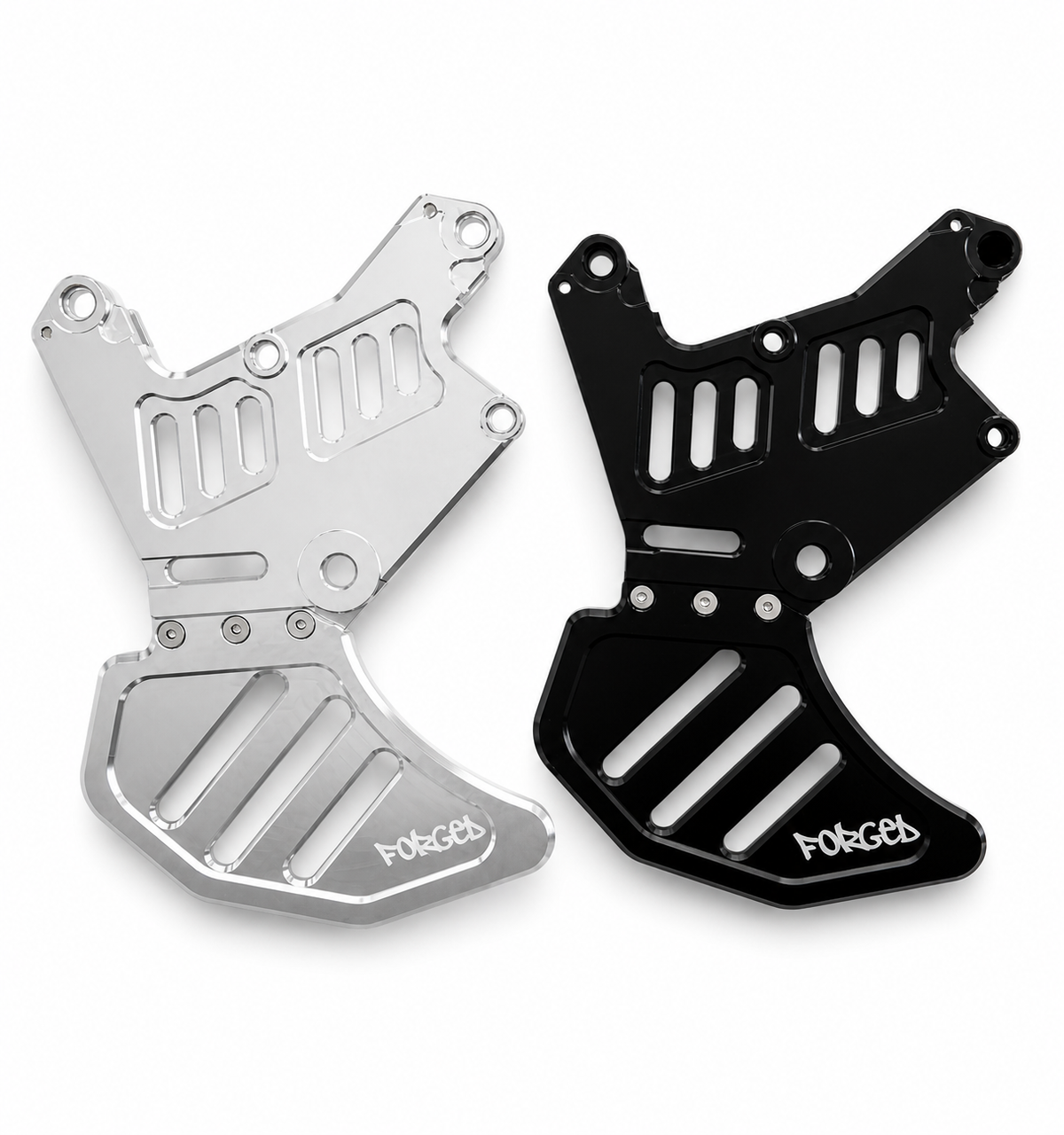Upgraded Dual Caliper Mount + Rotor Guard for Sur Ron, Talaria & Segway | Heavy Duty Metal
